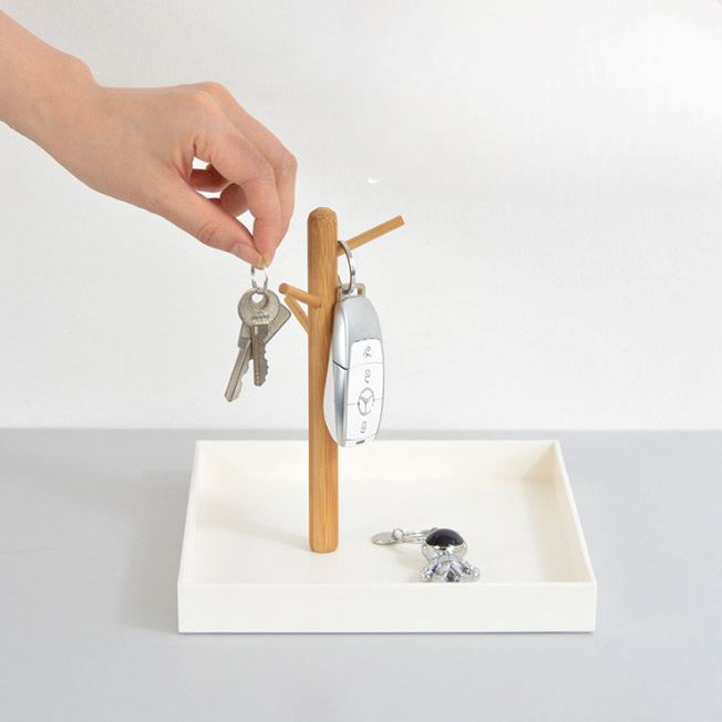 Plateau vide poche - BranchRectaTray™ - Blanc