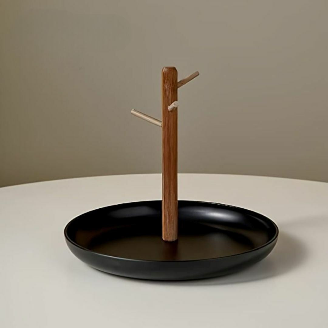 Plateau vide poche - BranchRoundTray™ - Noir