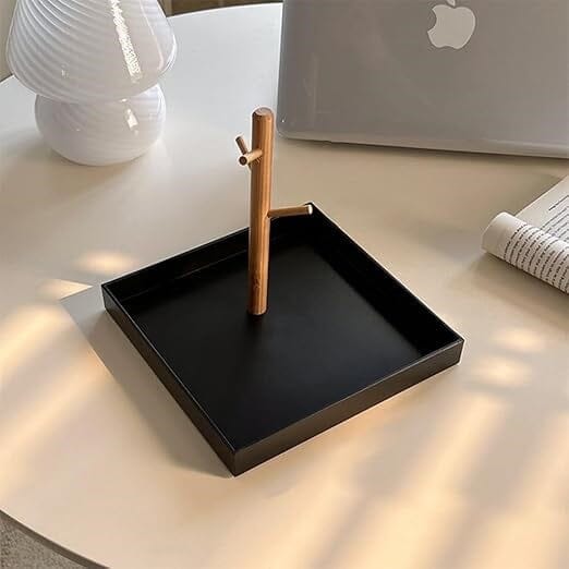 Plateau vide poche - BranchRectaTray™ - Noir