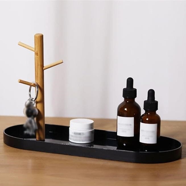 Plateau vide poche - BranchOvalTray™ - Noir