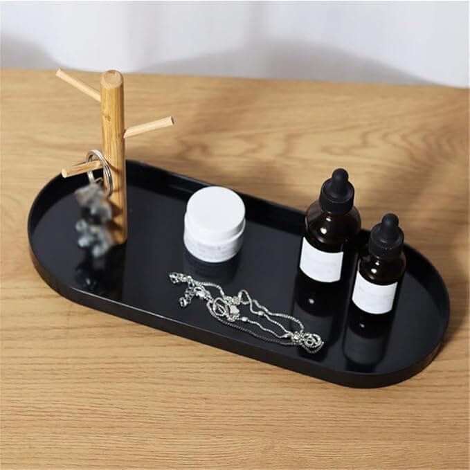 Plateau vide poche - BranchOvalTray™ - Noir