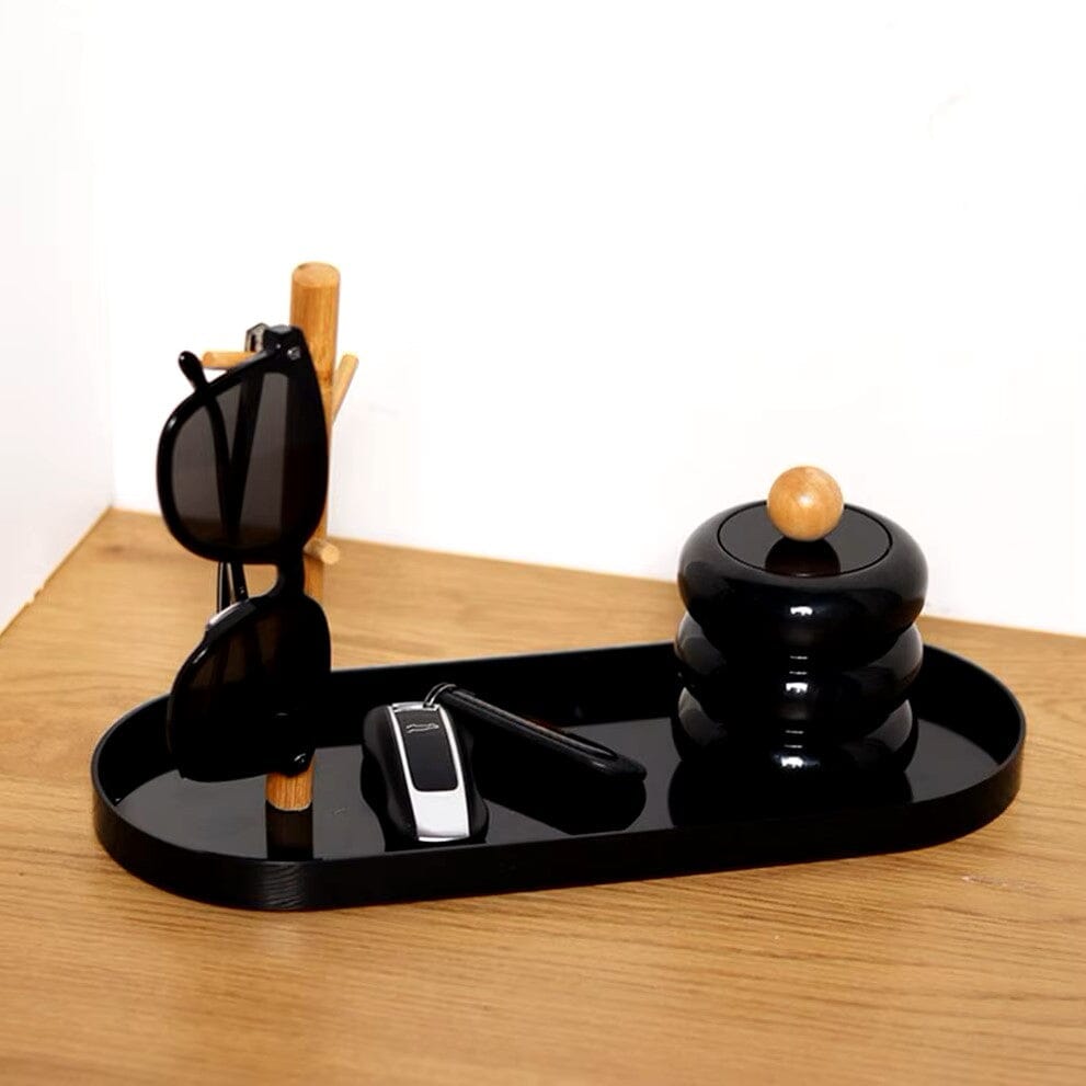 Plateau vide poche - BranchOvalTray™ - Noir