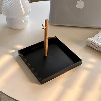 Plateau vide poche - BranchRectaTray™ - Noir