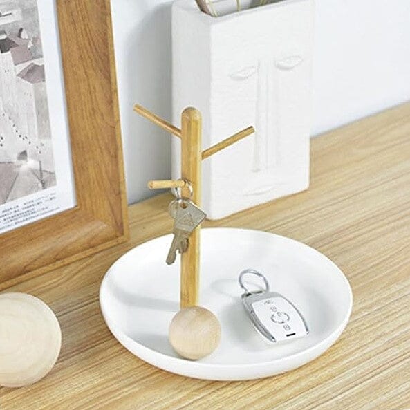 Plateau vide poche - BranchRoundTray™ - Blanc
