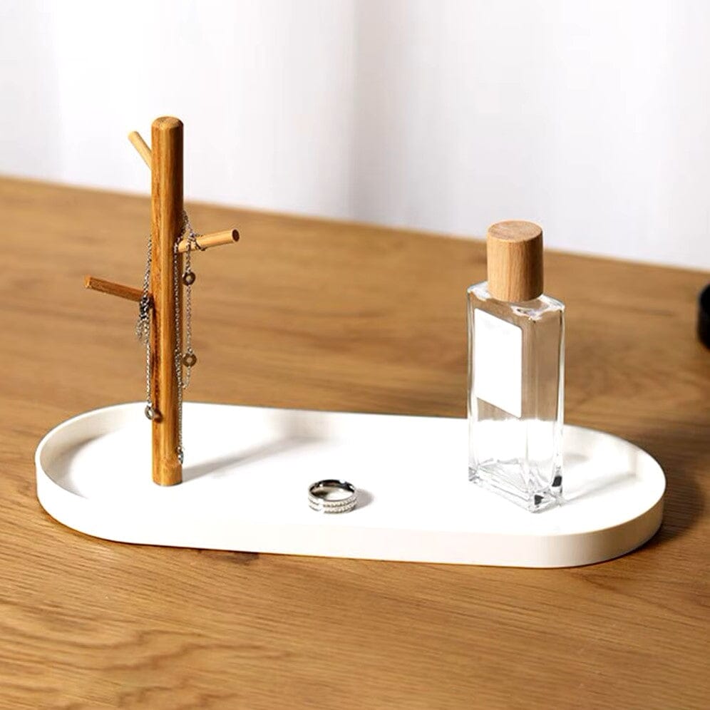 Plateau vide poche - BranchOvalTray™ - Blanc