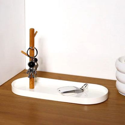 Plateau vide poche - BranchOvalTray™ - Blanc
